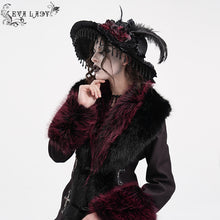 Load image into Gallery viewer, EAS020 Gothic slit bowtie straw hat