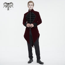 Load image into Gallery viewer, CT21502 wine Gothic stand collar tuxedo men's jacket