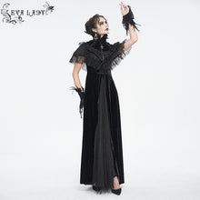 Load image into Gallery viewer, ECA014 Long and short feather flower mesh eyelash lace short shawl