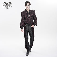 Load image into Gallery viewer, PT29802 Gothic Non-Stretch Patterned Leather Trousers