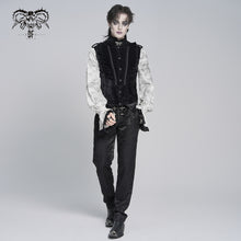 Load image into Gallery viewer, WT106 Paisley Jacquard Velvet Gothic Vest