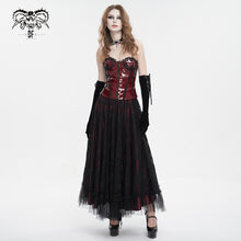 Load image into Gallery viewer, CST00602 Red patent leather strappy corset