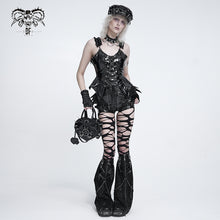 Load image into Gallery viewer, AS31501 Punk-style glossy bag with heart and bow details