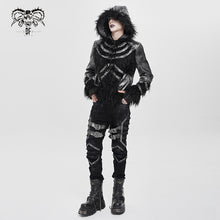 Load image into Gallery viewer, CT273 Punk hooded long-sleeved jacket with multiple straps on the front
