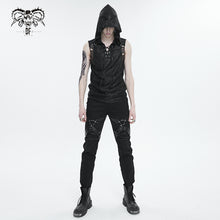 Load image into Gallery viewer, TT243 Computer Ripple Hooded Sleeveless Men's T-Shirt