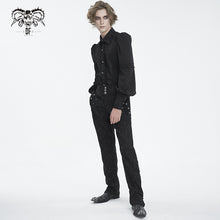 Load image into Gallery viewer, SHT121 Gothic men lantern sleeve floral shirt