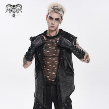 Load image into Gallery viewer, GE047 Super-Stretch Faux Leather Punk Mid-Length Gloves