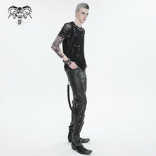 Load image into Gallery viewer, TT247 Ripped Knit Diamond Mesh Oversized Men's T-Shirt