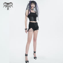 Load image into Gallery viewer, TT240 Knitted punk strapless T-shirt