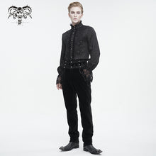 Load image into Gallery viewer, SHT111 Gothic stand collar jacquard shirt