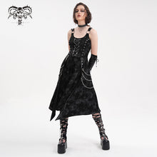 Load image into Gallery viewer, SKT209 Punk Mist Velvet Dress