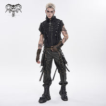 Load image into Gallery viewer, WT102 Punk Twill High-Neck Bib-Style Vest