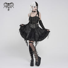 Load image into Gallery viewer, TT307 Punk-Style Snake Print Knit Spaghetti Strap Crop Top