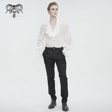 Load image into Gallery viewer, SHT10902 White Gothic V-neck chiffon shirt