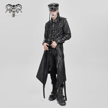 Load image into Gallery viewer, SKT244 Punk cracked leather lapel waistband skirt