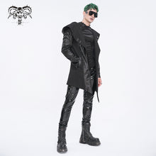 Load image into Gallery viewer, CT217 Dark punk hooded imitation leather men's jacket