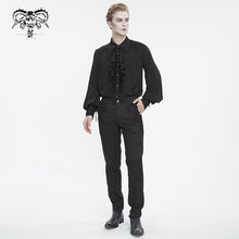 Load image into Gallery viewer, SHT11001 Black Everyday Striped Goth Shirt