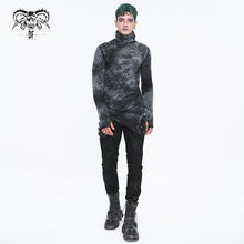 Load image into Gallery viewer, TT261 Punk Tie Dye Turtle Neck Long Sleeve T-Shirt