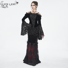 Load image into Gallery viewer, ETT03601 off-shoulder one-piece long-sleeved women's T-shirt