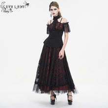 Load image into Gallery viewer, ETT032 Off-the-shoulder strappy ruffled short sleeves t-shirt