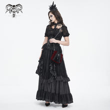 Load image into Gallery viewer, AS18002 wine Gothic Velveteen Women's handbag