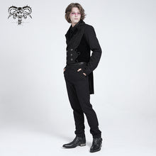 Load image into Gallery viewer, CT17401 black Gothic men dress coat
