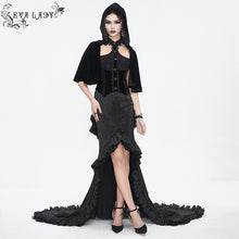 Load image into Gallery viewer, ETT03401 Gothic hooded halterneck women's short shirt