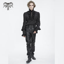 Load image into Gallery viewer, SHT116 High collar jacquard chiffon men shirt