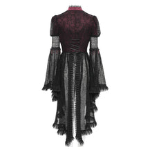 Load image into Gallery viewer, ESHT01902 Stand-Collar Gothic Lace Shirt with Irregular Dot Pattern