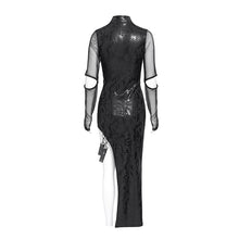 Load image into Gallery viewer, SKT237 Snake print vinyl knit punk dress
