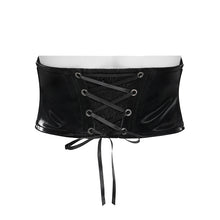 Load image into Gallery viewer, AS278 Punk-Style Slightly Reflective Faux Leather Short Belt