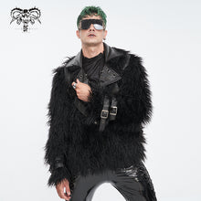 Load image into Gallery viewer, CT220 Punk long hair men's short coat