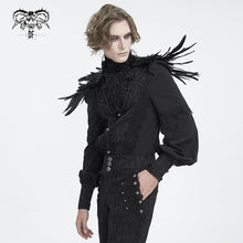 Load image into Gallery viewer, CA044 High collar long feather men collar