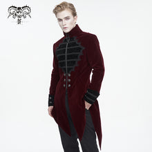 Load image into Gallery viewer, CT21502 wine Gothic stand collar tuxedo men's jacket
