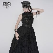 Load image into Gallery viewer, SKT246 Flocked Circuit Board Print Mesh Cyber Dress