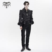 Load image into Gallery viewer, PT29801 Gothic Non-Stretch Patterned Leather Trousers
