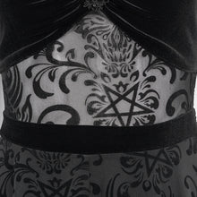 Load image into Gallery viewer, SKT165 Pentagram Velvet Dress