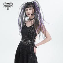 Load image into Gallery viewer, SKT167 metal chain broken hole backless halter dress