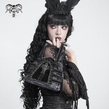Load image into Gallery viewer, AS29701 Small Gothic-style pleated-pattern handbag