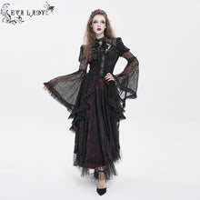 Load image into Gallery viewer, ESHT01901 Stand-Collar Gothic Lace Shirt with Irregular Dot Pattern