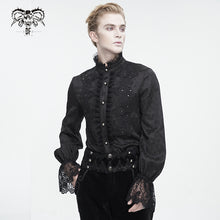 Load image into Gallery viewer, SHT111 Gothic stand collar jacquard shirt