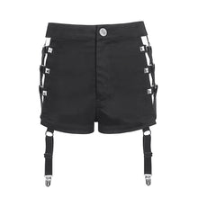 Load image into Gallery viewer, PT235 side hollow out rhombus mesh and herringbone pattern decoration Suspender trousers