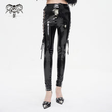 Load image into Gallery viewer, PT222 Women's strappy patent leather pants