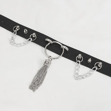Load image into Gallery viewer, AS161 Fringe chain punk choker
