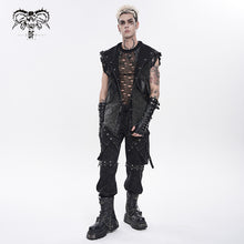Load image into Gallery viewer, WT104 Punk-Style Hooded Distressed Loose-Fit Vest