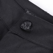 Load image into Gallery viewer, PT257 Knee-length ruffled gothic trousers