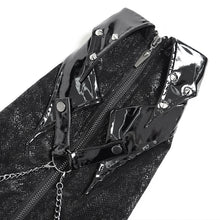 Load image into Gallery viewer, AS314 Punk-style mid-length snakeskin-pattern leather leg warmers