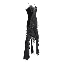 Load image into Gallery viewer, ESKT06301 Gothic fishtail dress with suspenders