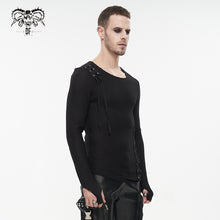 Load image into Gallery viewer, TT177 Coarse mesh asymmetric men T-shirt