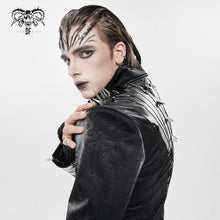 Load image into Gallery viewer, CT268 Shiny palace pattern leather punk jacket